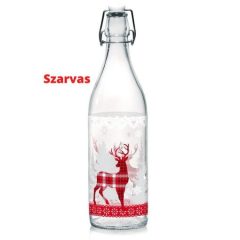 500ml Karácsonyi Csatos Üveg 